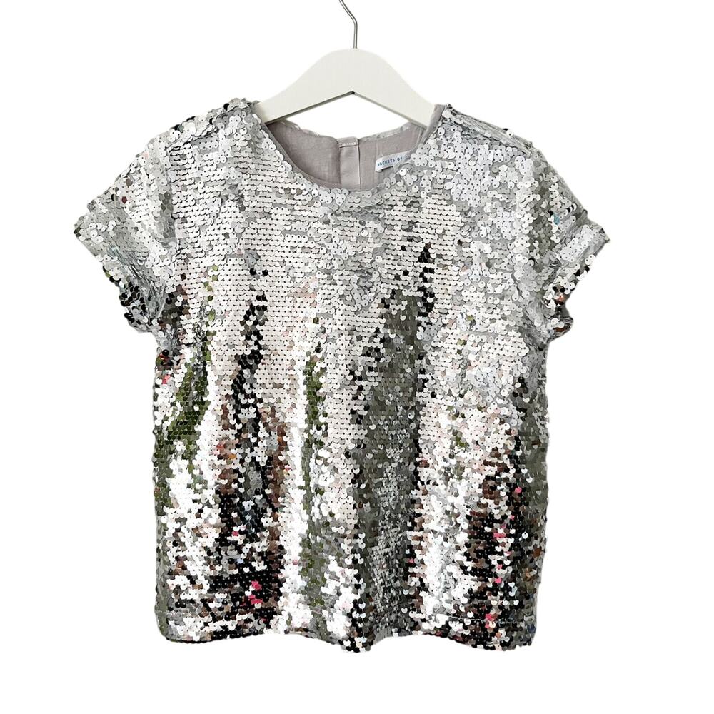 Rockets Of Awesome Silver Sequin Shirt - Silver - 6
